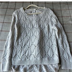 Women’s Hinge Sweater Silver Grey Size Small